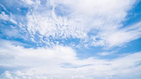 Clear blue sky background,clouds with background. Stock Photos