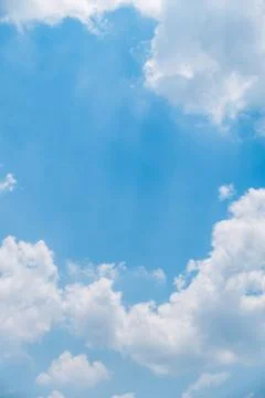Clear blue sky background,clouds with background. Stock Photos