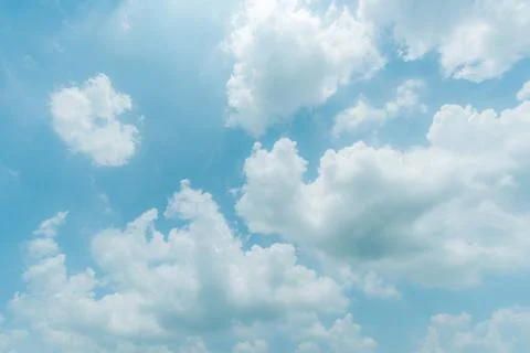 Clear blue sky background,clouds with background. Stock Photos