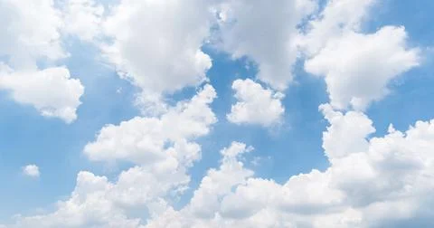 Clear blue sky background,clouds with background. Stock Photos