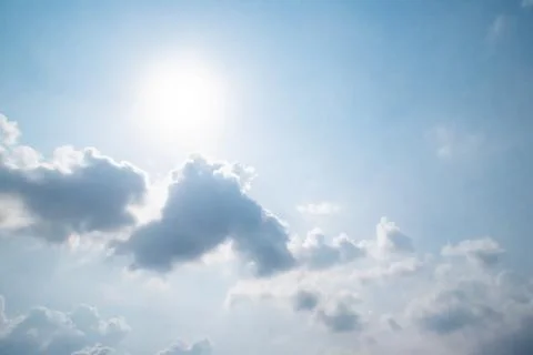 Clear blue sky background,clouds with background. Stock Photos