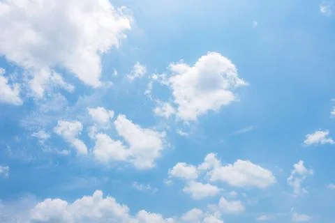 Clear blue sky background,clouds with background. Stock Photos