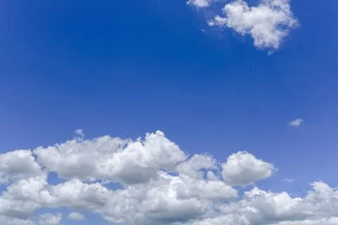 Clear blue sky background,clouds with background. Stock Photos