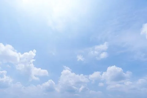 Clear blue sky background,clouds with background. Stock Photos