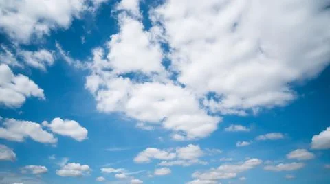 Clear blue sky background,clouds with background. Stock Photos