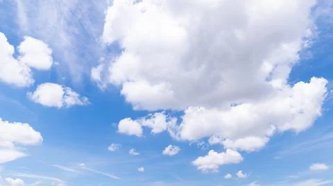 Clear blue sky background,clouds with background. Stock Photos