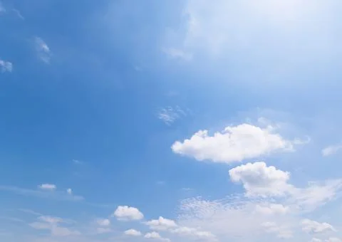 Clear blue sky background,clouds with background. Stock Photos