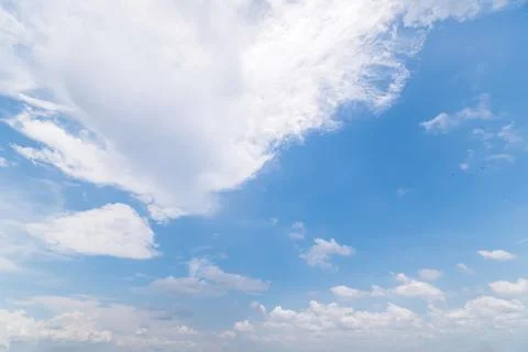 Clear blue sky background,clouds with background. Stockfoto's