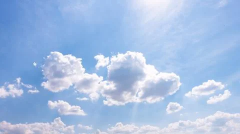 Clear blue sky background,clouds with background. Stock Photos