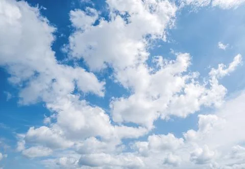 Clear blue sky background,clouds with background. Stock Photos