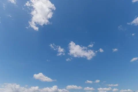 Clear blue sky background,clouds with background. Stock Photos