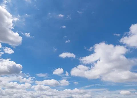 Clear blue sky background,clouds with background. Stock Photos