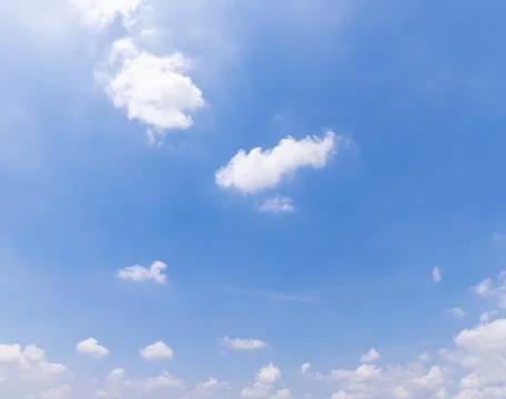 Clear blue sky background,clouds with background. Stock Photos