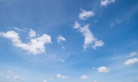 Clear blue sky background,clouds with background. Stock Photos