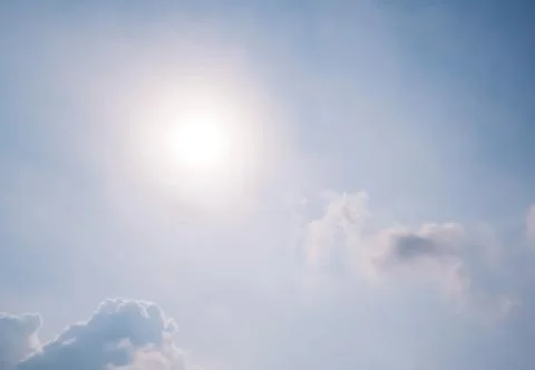 Clear blue sky background,clouds with background. Stock Photos