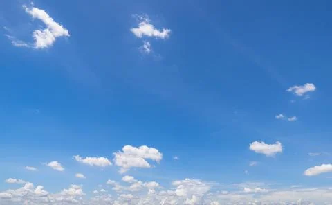 Clear blue sky background,clouds with background. Stock Photos