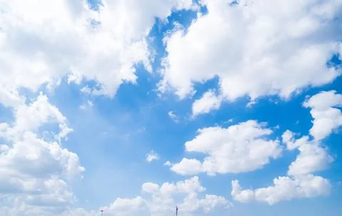 Clear blue sky background,clouds with background. Stock-Fotos