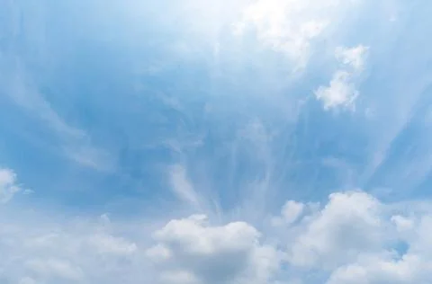 Clear blue sky background,clouds with background. Stock-Fotos
