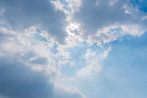 Clear blue sky background,clouds with background. Stockfoto's