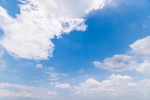 Clear blue sky background,clouds with background. Foto stock