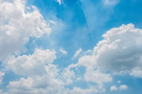 Clear blue sky background,clouds with background. Stock-Fotos
