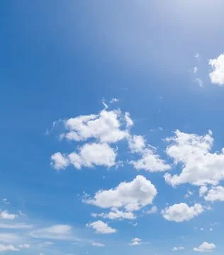 Clear blue sky background,clouds with background. Stock Photos