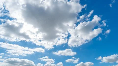 Clear blue sky background,clouds with background. Stock Photos