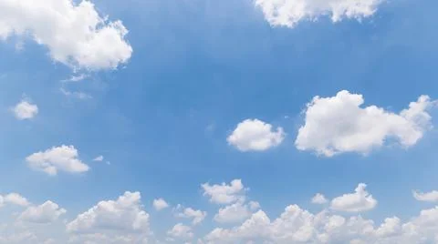 Clear blue sky background,clouds with background. Stock Photos