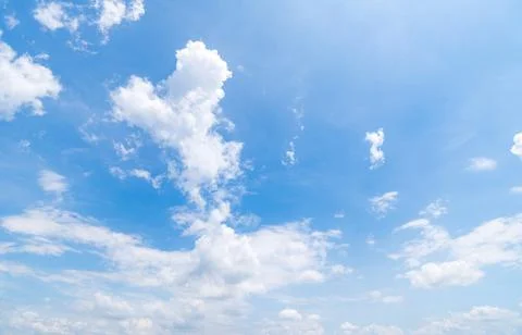 Clear blue sky background,clouds with background. Stock Photos