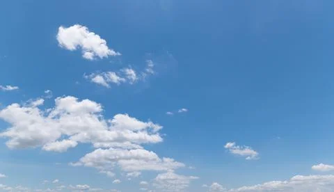 Clear blue sky background,clouds with background. Stockfoto's