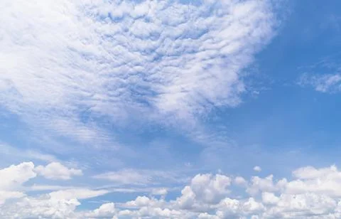 Clear blue sky background,clouds with background. Stock Photos