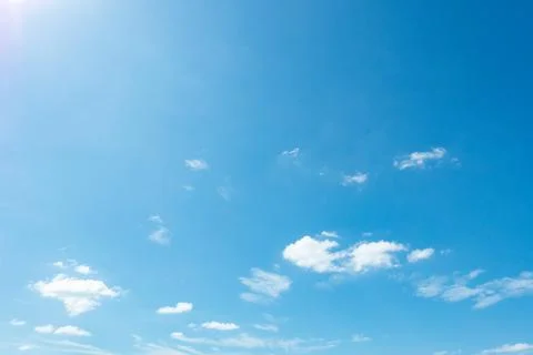 Clear blue sky background,clouds with background. Stock Photos