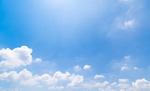 Clear blue sky background,clouds with background. Stock Photos
