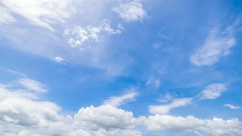 Clear blue sky background,clouds with background. Foto stock