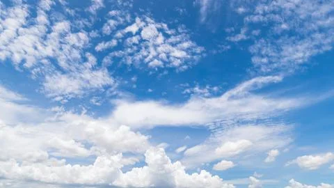 Clear blue sky background,clouds with background. Stock Photos