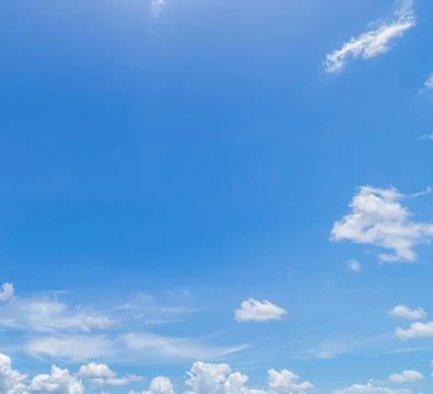 Clear blue sky background,clouds with background. Stock Photos