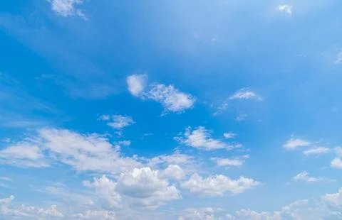 Clear blue sky background,clouds with background. Stock Photos