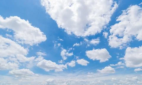 Clear blue sky background,clouds with background. Foto stock
