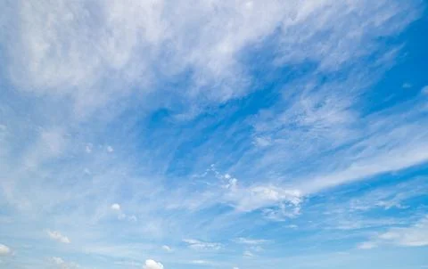 Clear blue sky background,clouds with background. Stock Photos