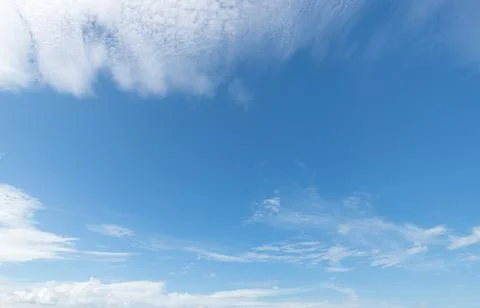 Clear blue sky background,clouds with background. Stock Photos