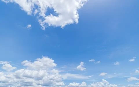 Clear blue sky background,clouds with background. Stockfoto's