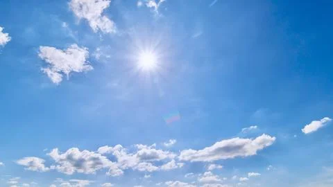Clear blue sky background,clouds with background. Stock Photos