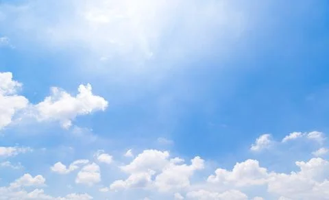 Clear blue sky background,clouds with background. Stock Photos