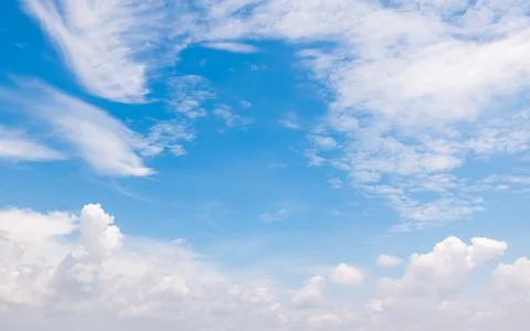 Clear blue sky background,clouds with background. Stock-Fotos