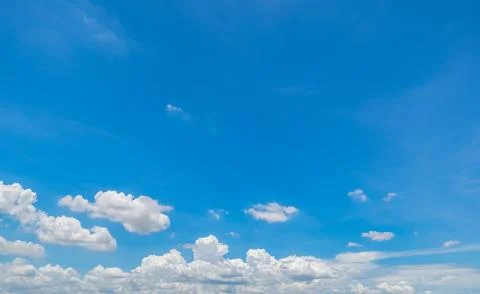Clear blue sky background,clouds with background. Stock Photos