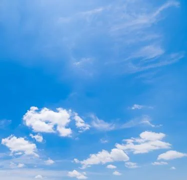 Clear blue sky background,clouds with background. Stock Photos