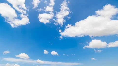 Clear blue sky background,clouds with background. Stock Photos