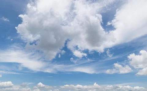 Clear blue sky background,clouds with background. Stock-Fotos