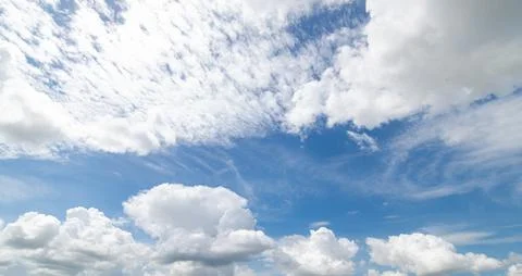 Clear blue sky background,clouds with background. Stock Photos