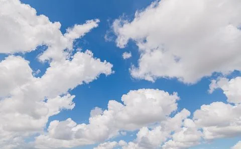 Clear blue sky background,clouds with background. Stock Photos
